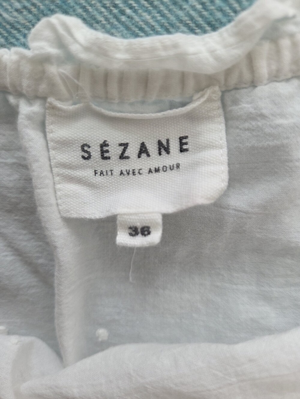 Sézane Light White Top